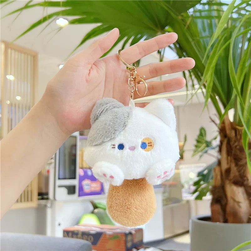 Cute Cat Plushy Keychain/Bag charm - 4 colors