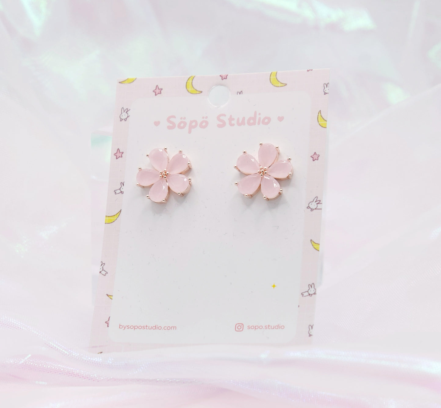 Sakura Flower Korean Studs Earrings | Gift for her
