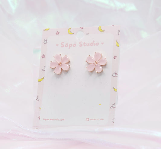 Sakura Flower Korean Studs Earrings | Gift for her