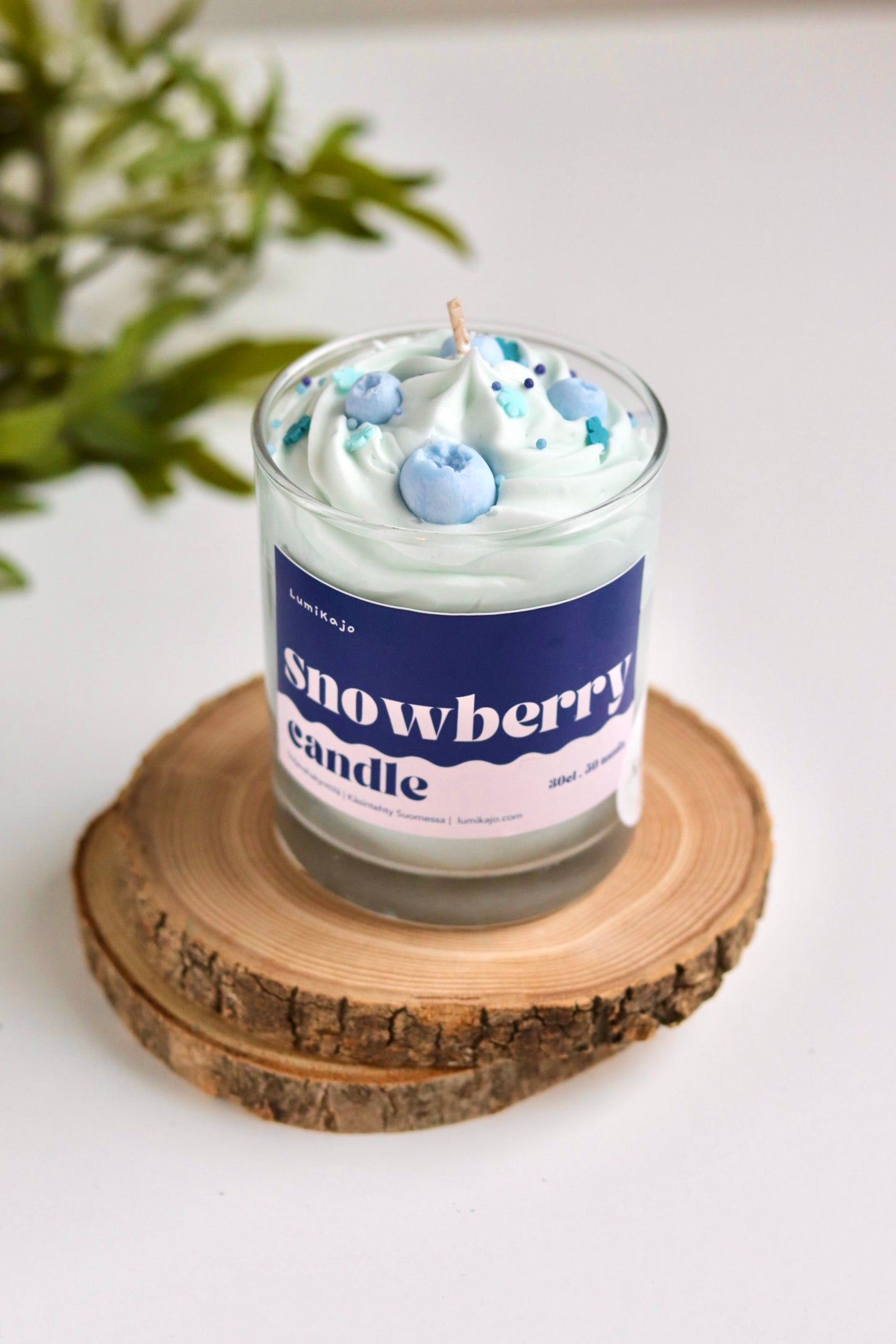 Cute Blueberry Shortcake Scented Candles - Handmade in Finland