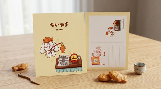 Taiyaki A6 Postcard - Art by Söpö Studio