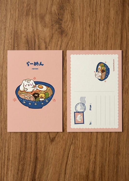 Ramen A6 Postcard - Art by Söpö Studio