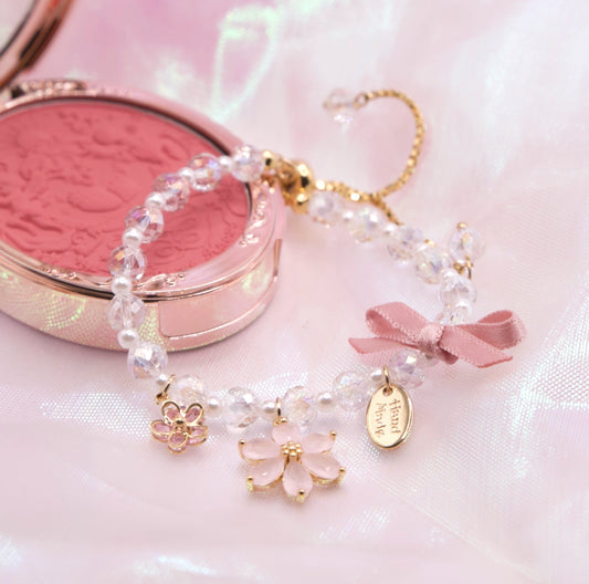 Sailor Moon Magical Sakura Pink Ribbon Bracelet