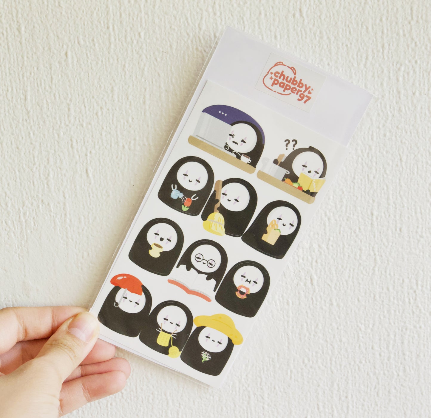 Ghibli No Face Diary Sticker Sheet