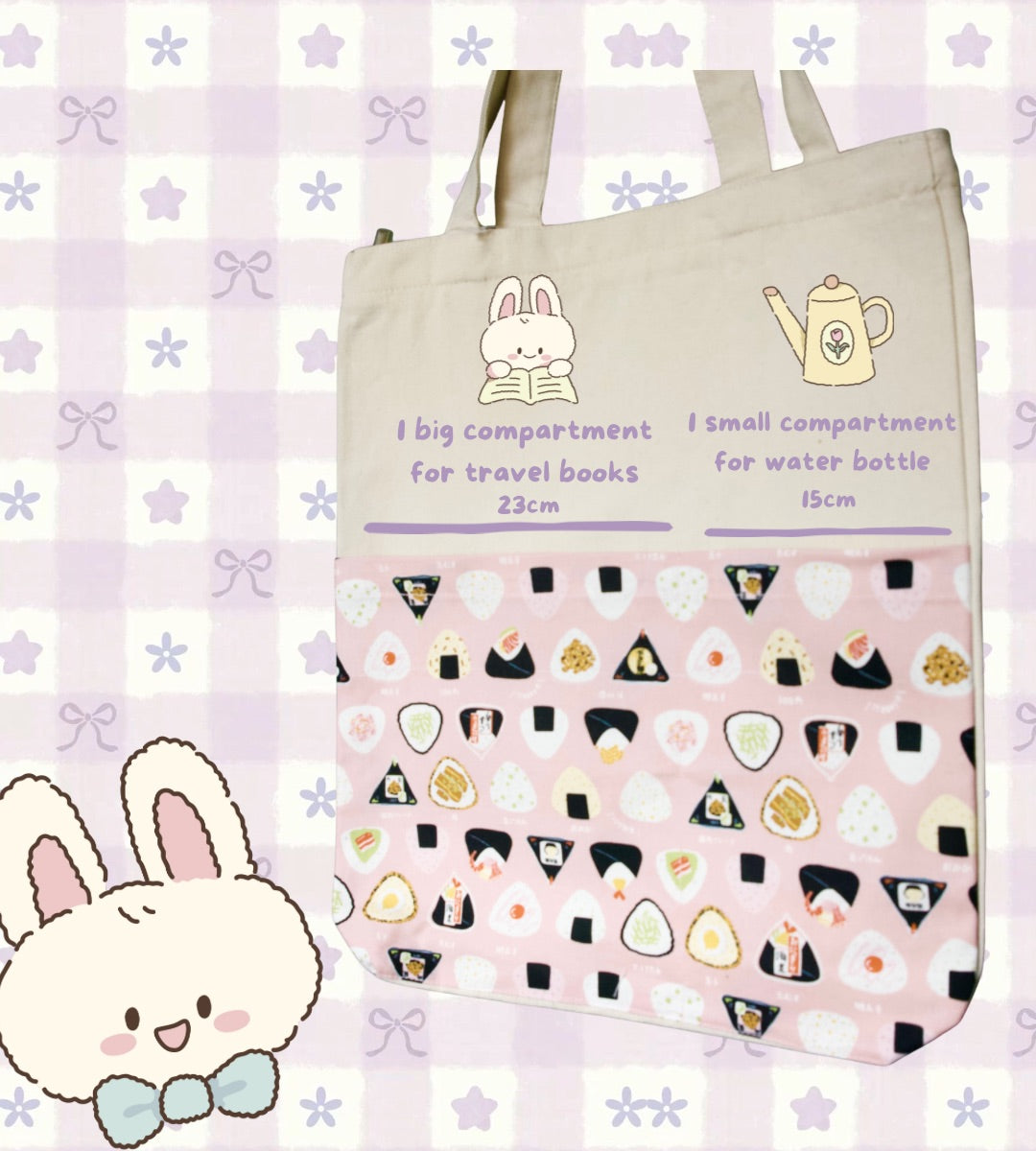 Pink Onigiri Tote Bag