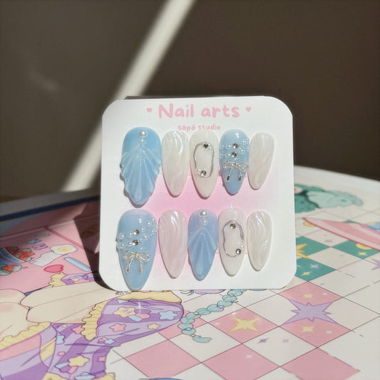 Summer Beach Cute Handmade Press-on Nails