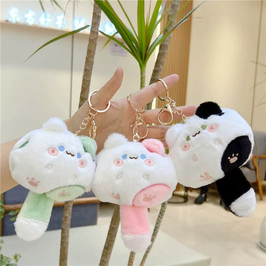 Cute Chubby Cat Plushy Keychain