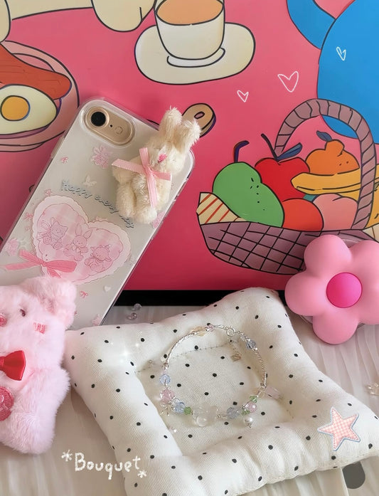 Dahlia Bracelet - Silver 925 Swarovski Stone Handmade Bracelet