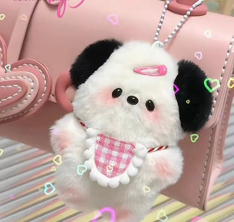 Cute Puppy Plushy Keychain