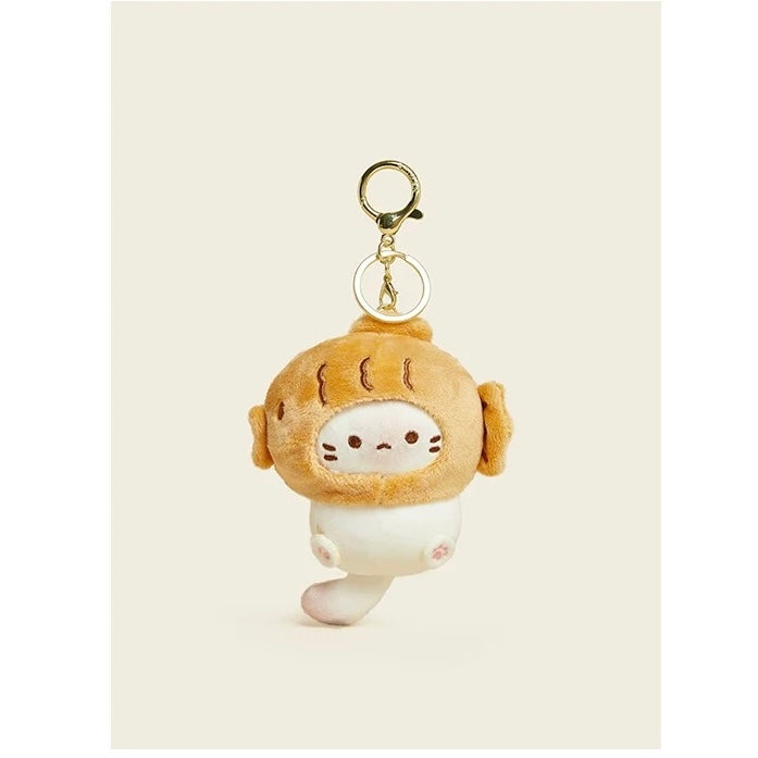 Taiyaki Cat Plushy Keychain/Bag charm