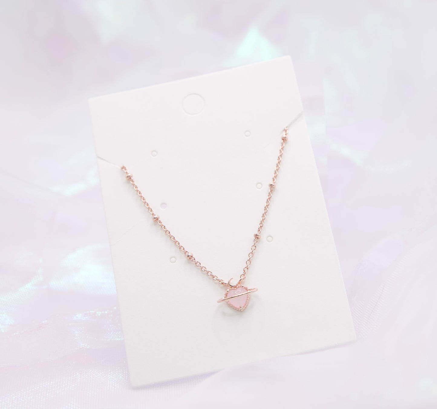 Korean Pastel Heart Charming Sweet Necklace