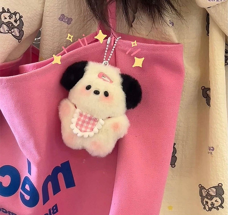 Cute Puppy Plushy Keychain