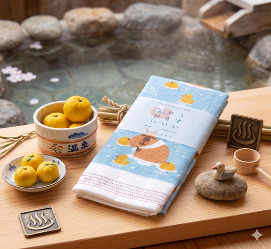 Capybara Tenugui Kitchen Towel - Made in Japan