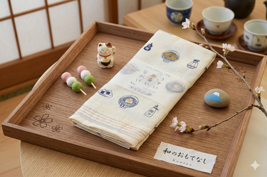 Ramen Tenugui Kitchen Towel - Made in Japan