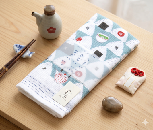 Onigiri Tenugui Kitchen Towel - Made in Japan