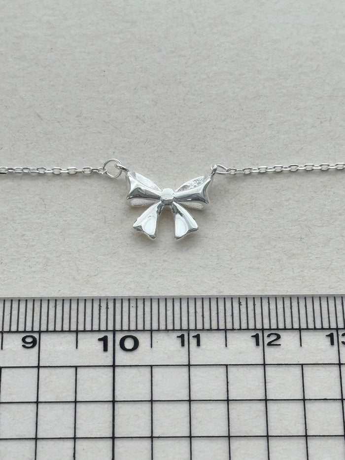 Silver 925 Ribbon Necklace