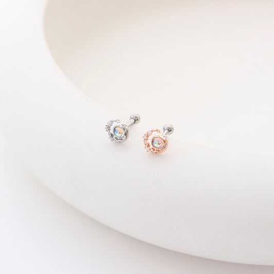 Opal Moon Dainty Style Korean Ear Piercing