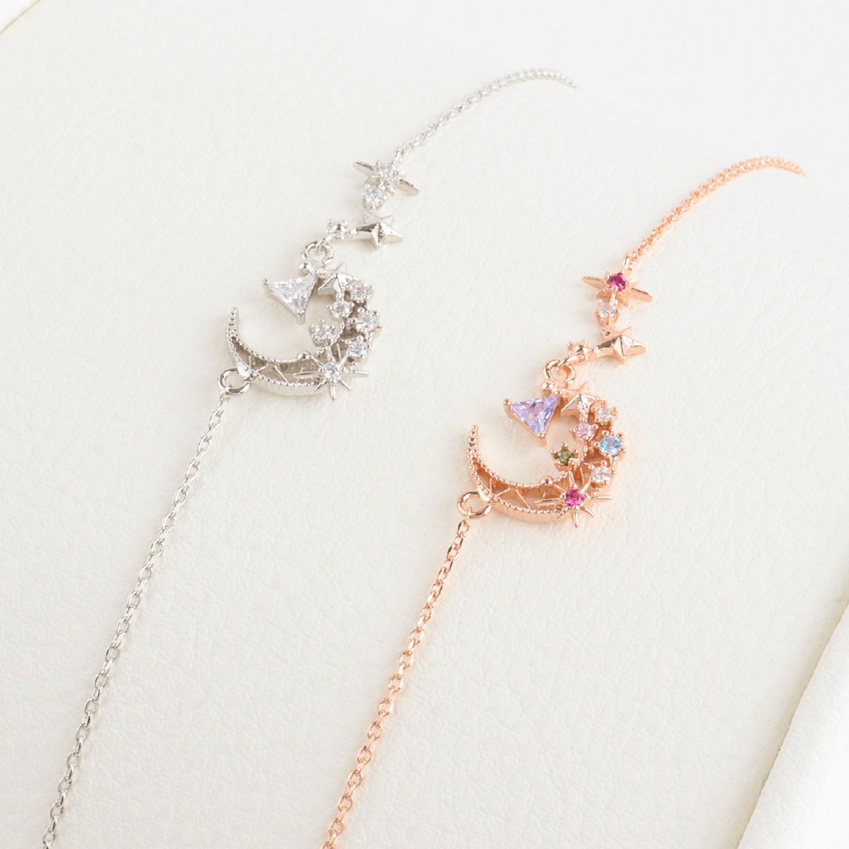 Crescent Moon Star Made in Korea Bracelet