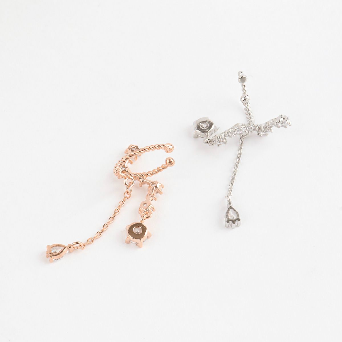 Crystal Drop Magic Style Made in Korea Ear-cuff - 2 colors