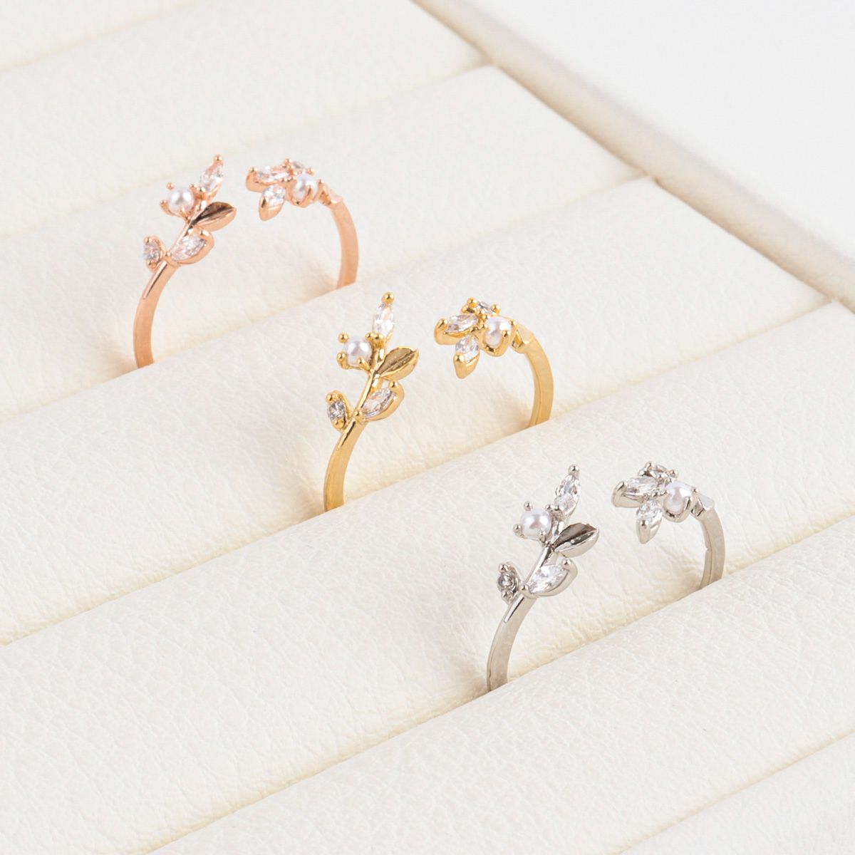 Wreath Garden Cute Ring Made in Korea - 3 Colors