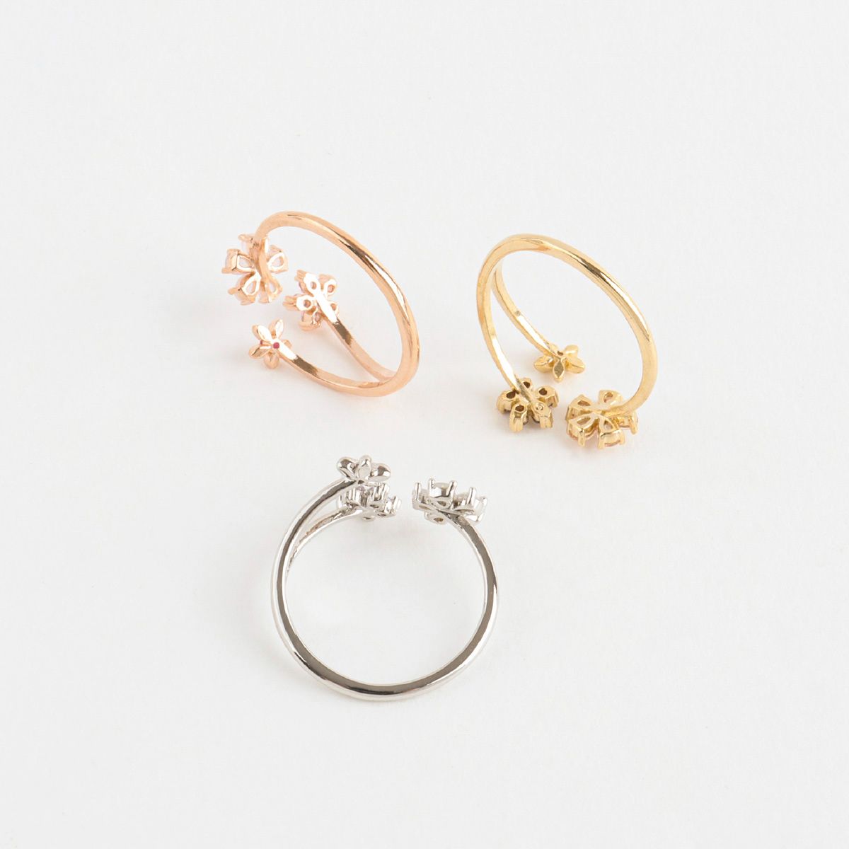 Blossom Sakura Cute Adjustable Ring Made in Korea - 3 Colors