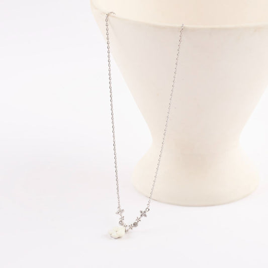 Mother of Pearl Elegant Cute Korean Necklace - 2 colors