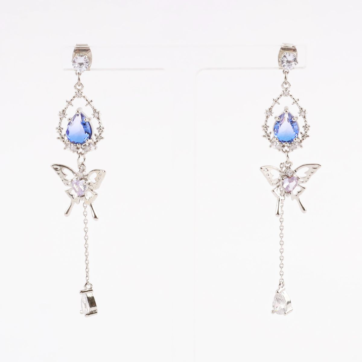 Blue Ocean Butterfly Korean Dainty Style Earrings - 2 Colors