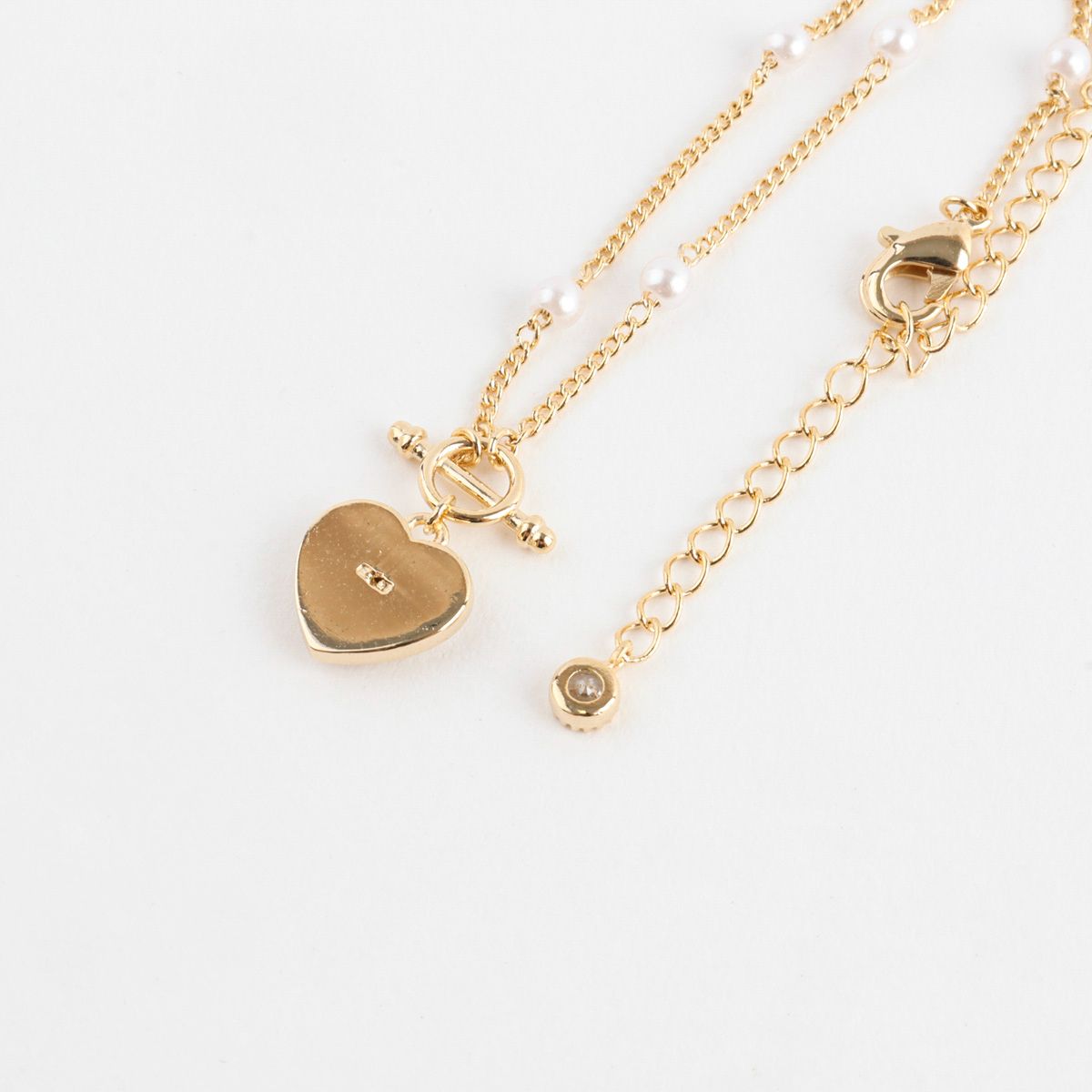 Heart Ribbon Charm Dainty Style Korean Bracelet - 2 Colors