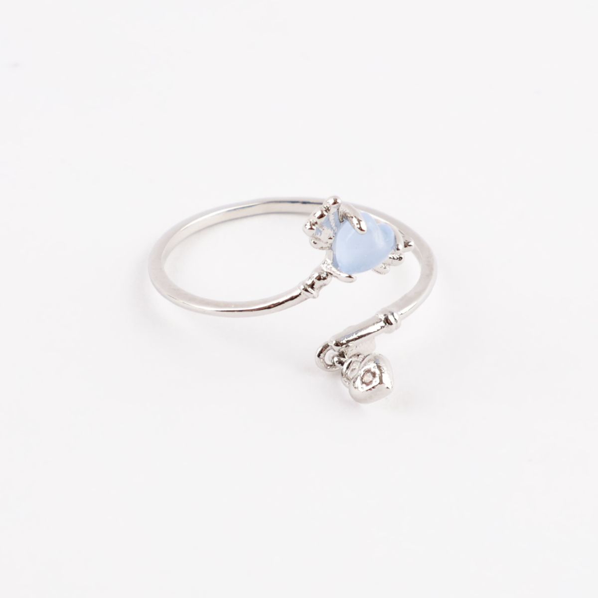 Angel Heart Drop Cute Adjustable Ring Made in Korea - 2 Colors