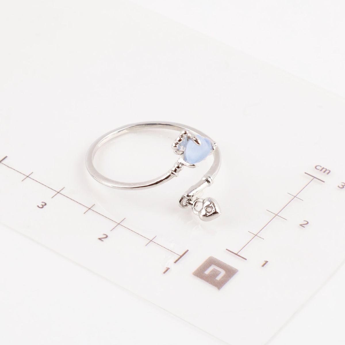 Angel Heart Drop Cute Adjustable Ring Made in Korea - 2 Colors