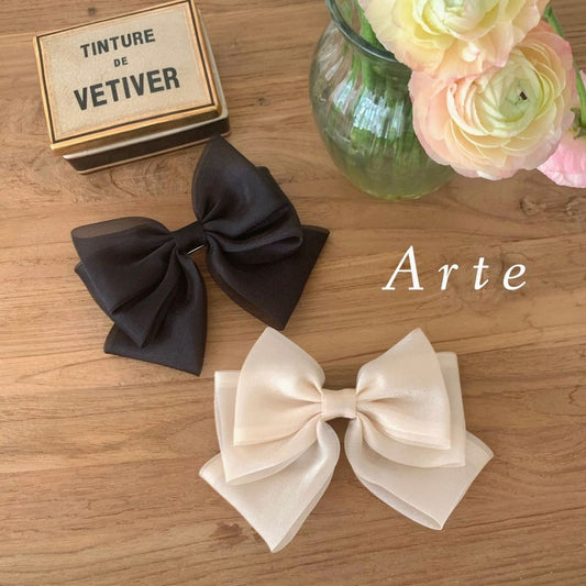 Korean Jumbo Bow Hair Clip (3 colors)