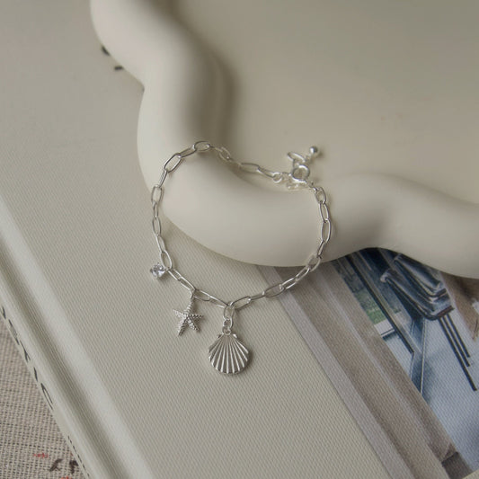 Shell Starfish Chain Bracelet